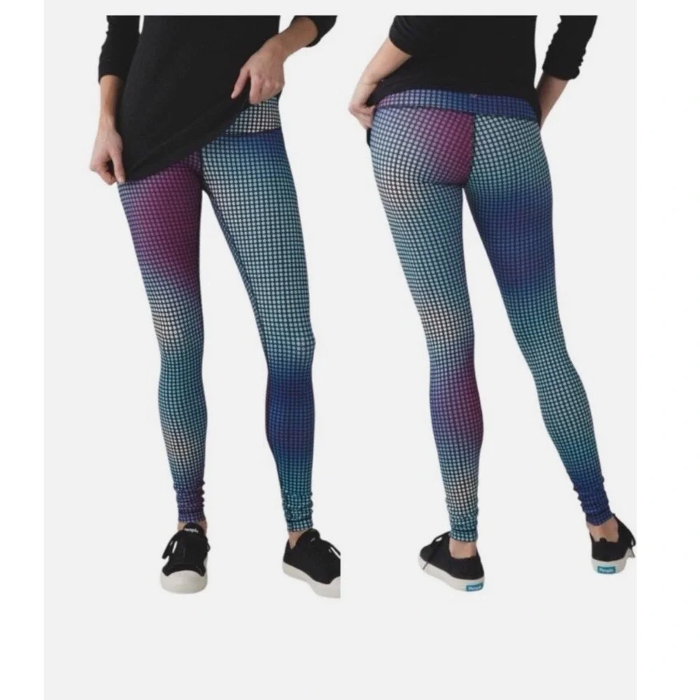 Lululemon Wunder Under Pant III Full-On Luon Cosmic Polka Dot Size‎ 6